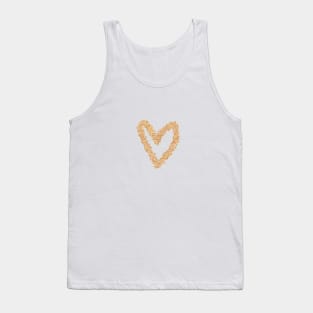 Glittering heart Tank Top